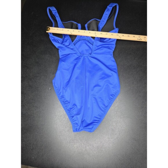 Miraclesuit Escape Blue Underwire Tummy Control One‑Piece Swimsuit Size 10 - Picture 9 of 11